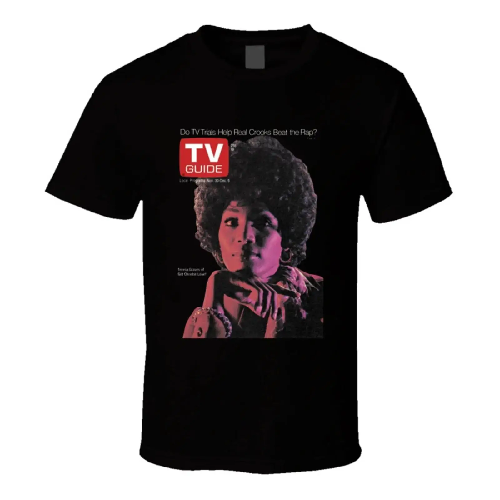 Vintage Fashion Magazines - T-shirt vintage délavé Christie Love Tv