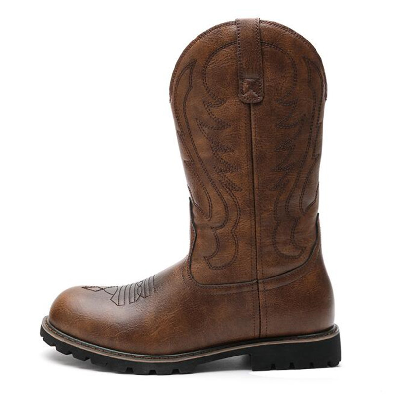 Vintage Fashion Plus Size - Bottes de cowboy à enfiler pour