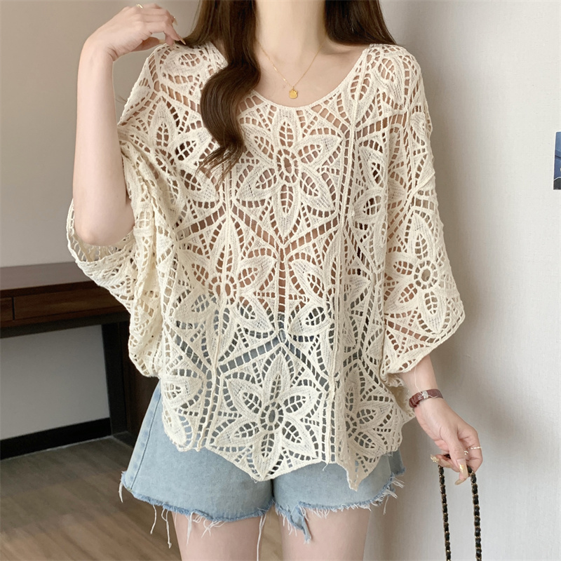 Crochet Top Boho - Haut en dentelle au crochet pour
