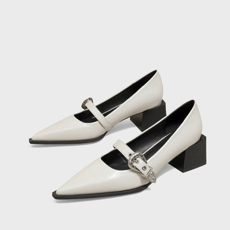Vintage Fashion Designer - Chaussures Mary Jane vintage à bout