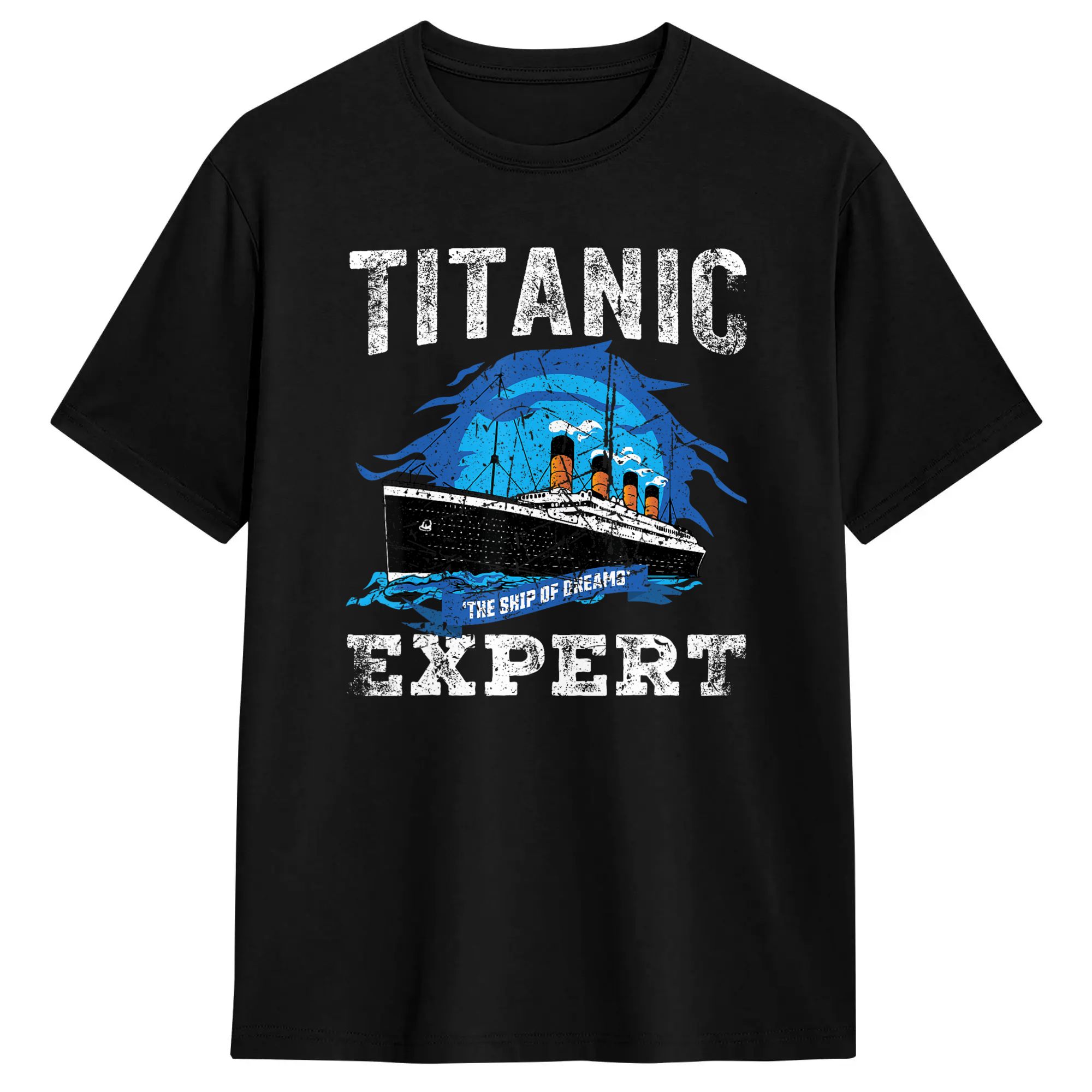 Vintage Fashion Expert - T-shirt surdimensionné Vintage Titanic Expert Funny