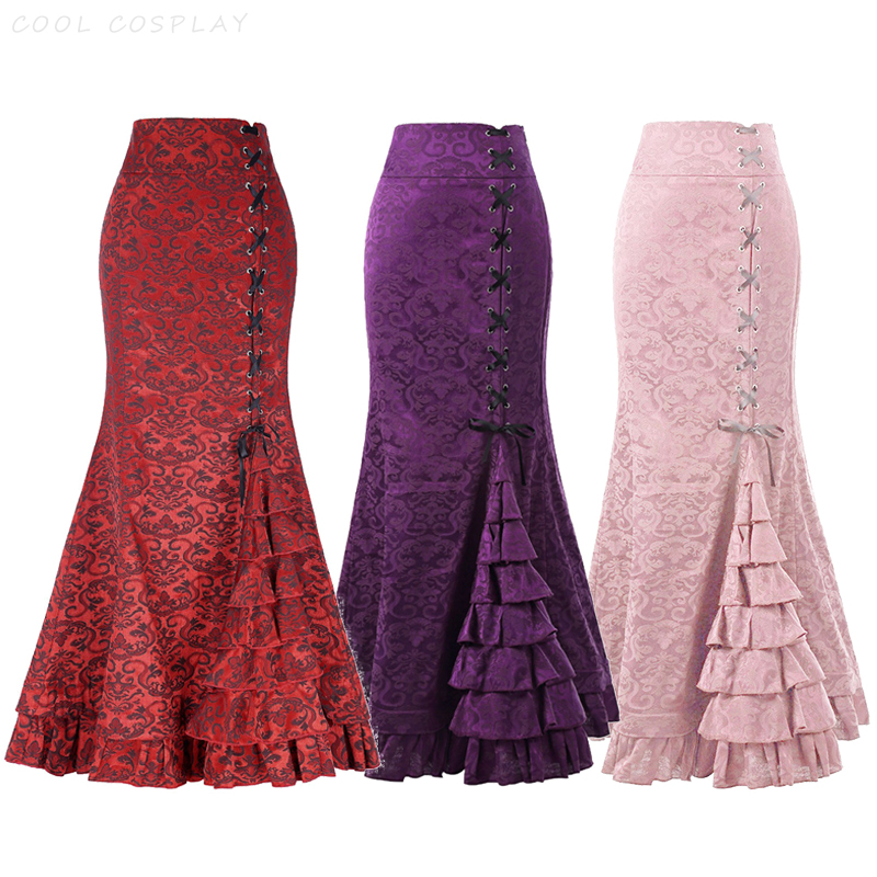 Vintage Fashion Ai - Jupes longues femmes Punk queue de