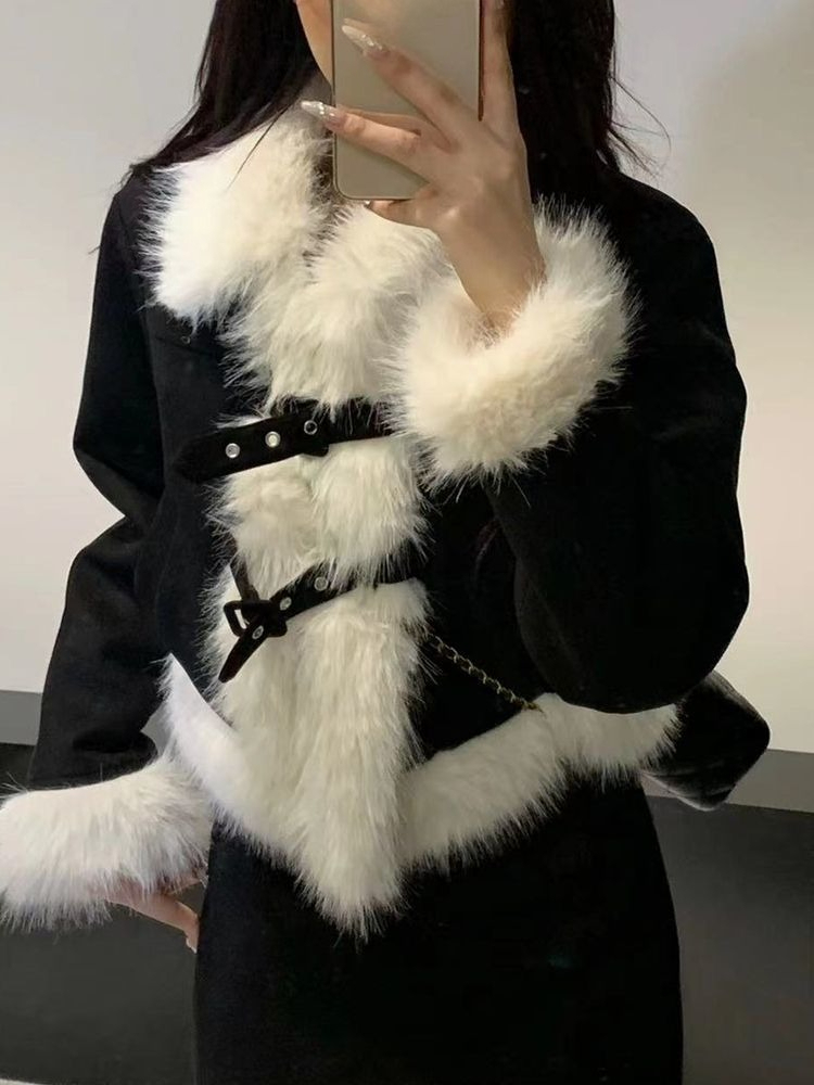 Vintage Fashion Ai - Ensemble chaud de Style coréen pour