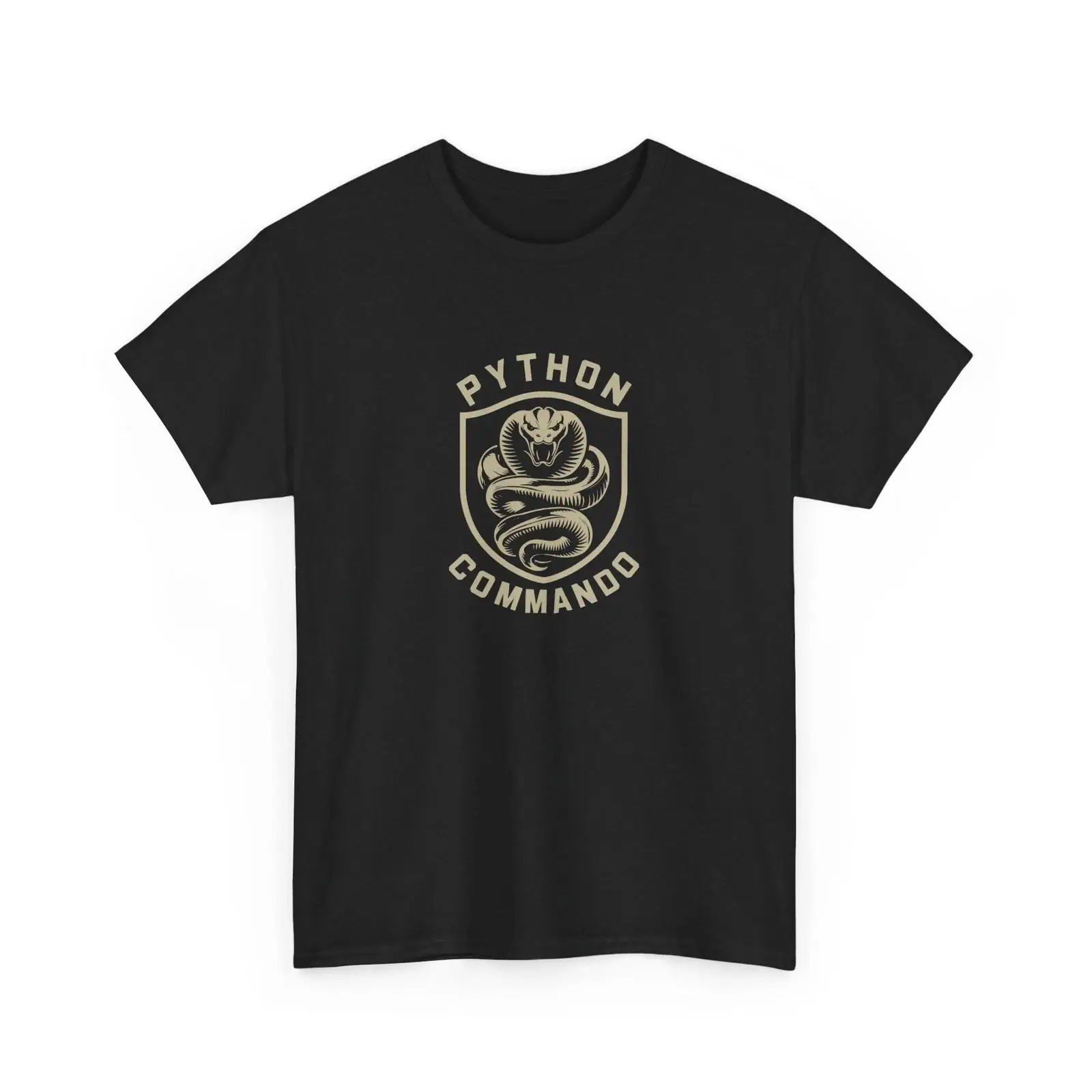 Vintage Fashion Expert - T-shirt en coton épais PYTHON COMMANDO,