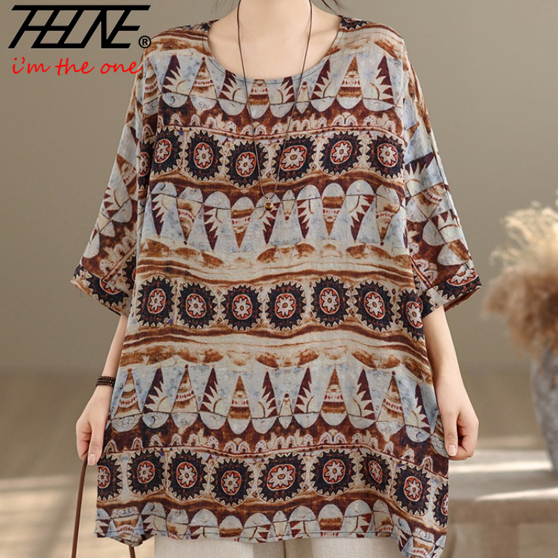 Vintage Fashion Plus Size - THHONE Blouse Femme Grande Taille Mode