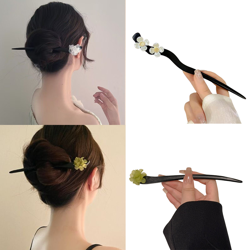 Vintage Fashion Online - Bâtons de cheveux en bois de