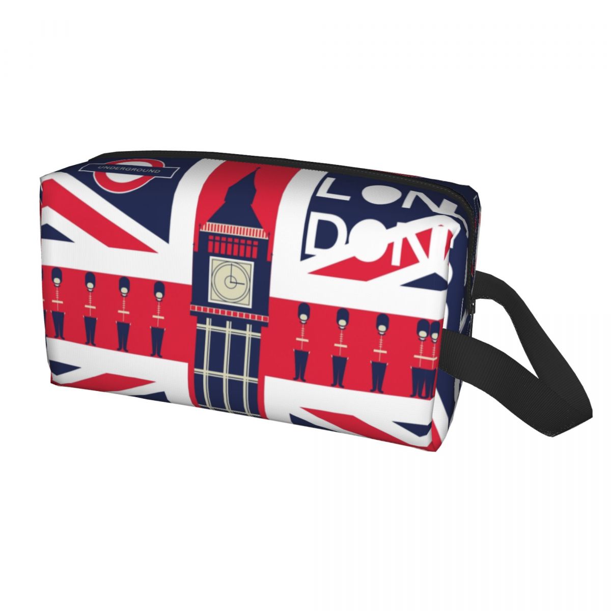 Vintage Fashion London - Trousse de maquillage britannique vintage personnalisée,