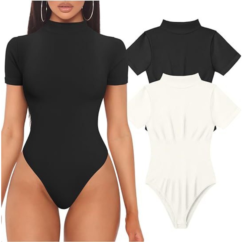 Vintage Fashion Ai - Body à col roulé et manches