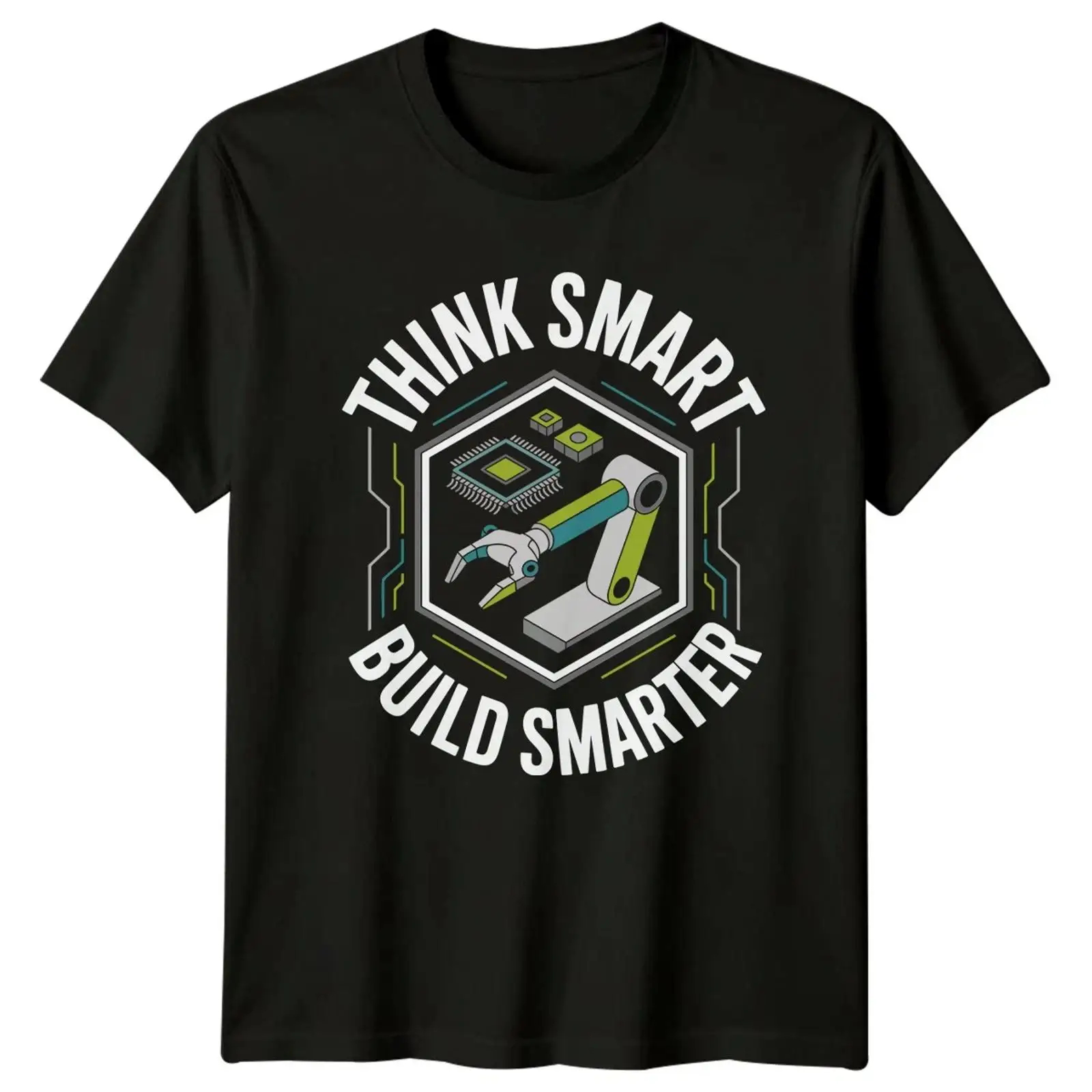Think Smart Build Smarter T-sh - Vintage Fashion Herren avis et prix