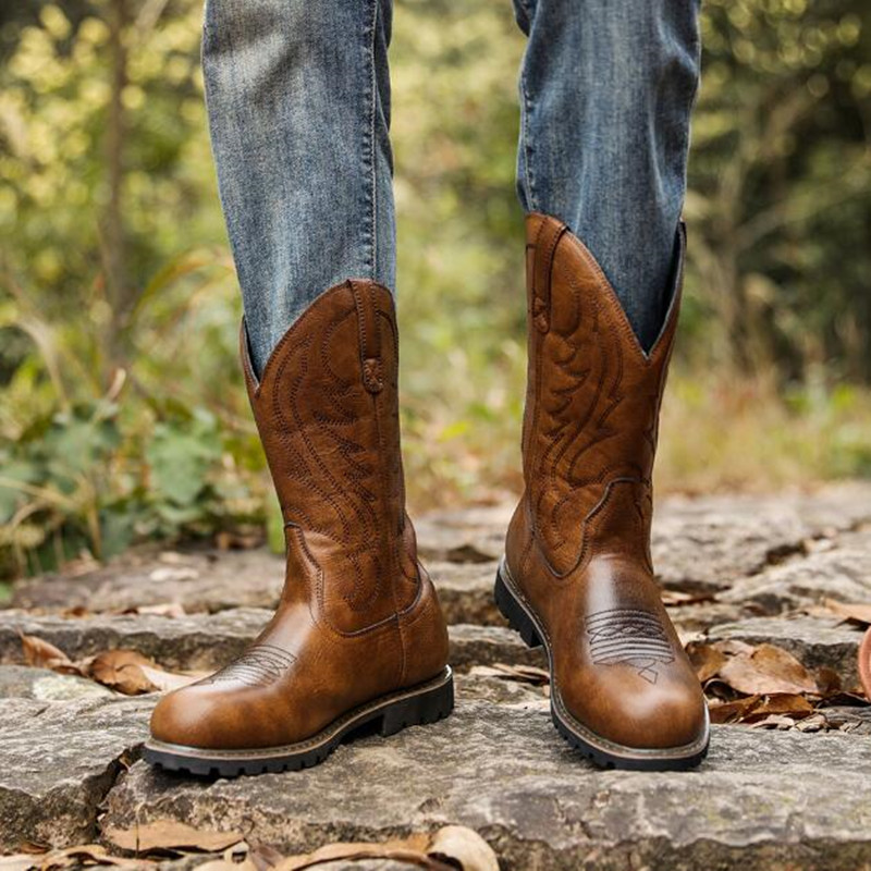 Bottes de cowboy à enfiler pou - Vintage Fashion Plus Size avis et prix