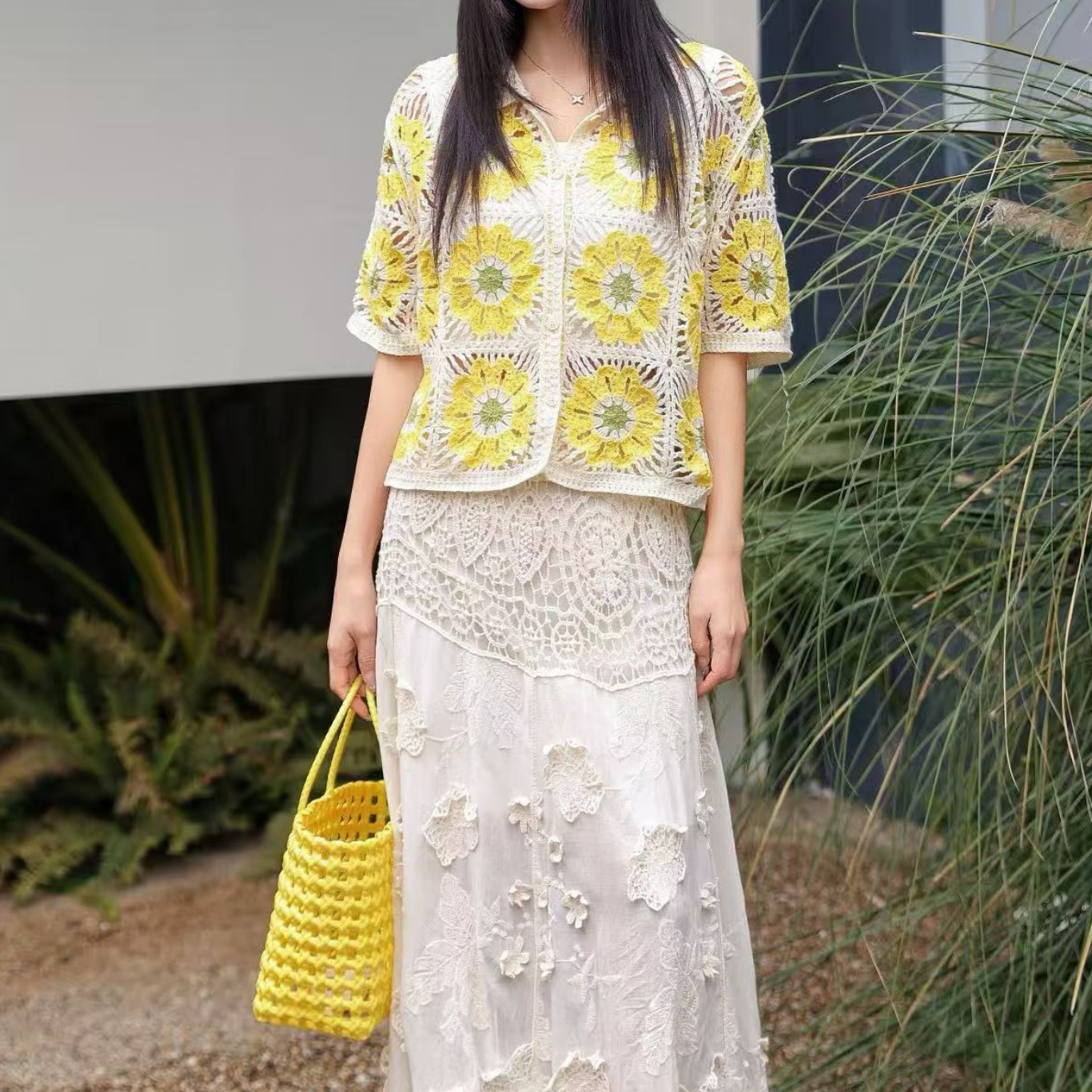 Polo en tricot crocheté Granny - Crochet Top Boho avis et prix
