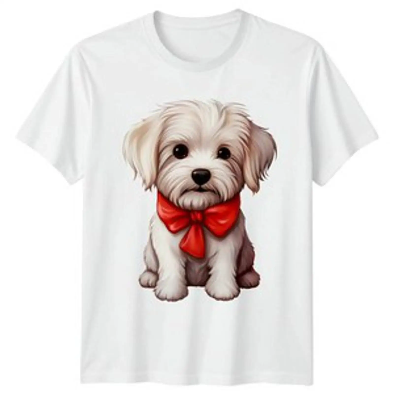 T-shirt Malteser Hund Welpe Ti - Vintage Fashion Herren avis et prix