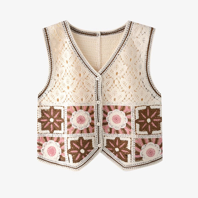 Granny – gilet carré en Croche - Crochet Top Boho avis et prix