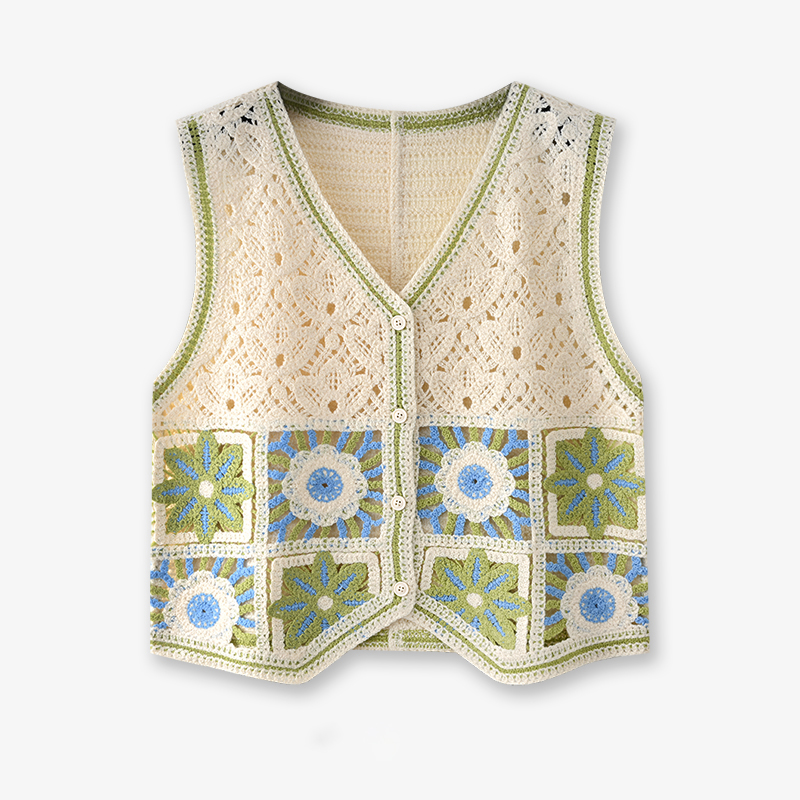 Granny – gilet carré en Croche - Crochet Top Boho avis et prix