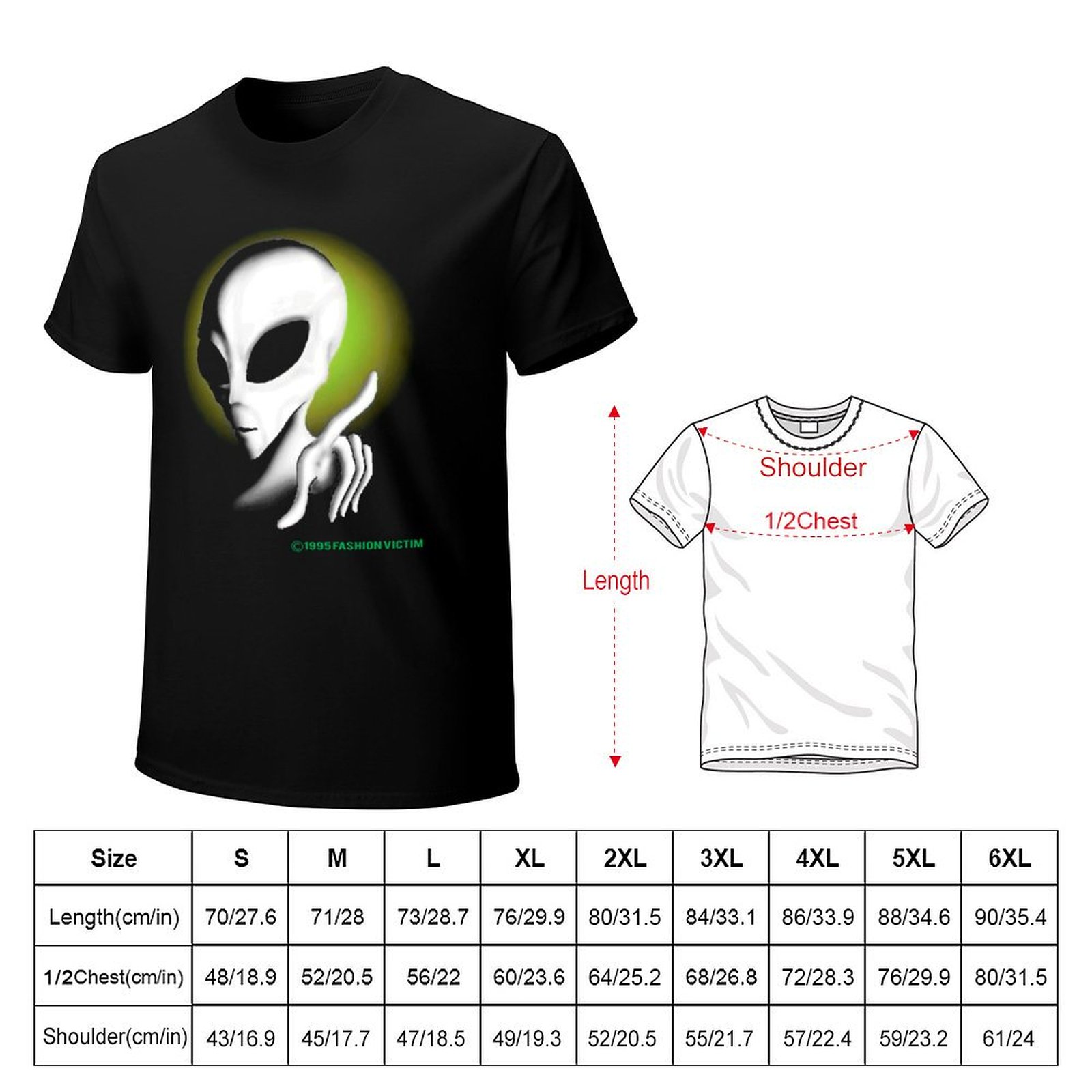 T-shirt vintage ALIEN 1995, mo - Vintage Fashion Victim Shirt avis et prix