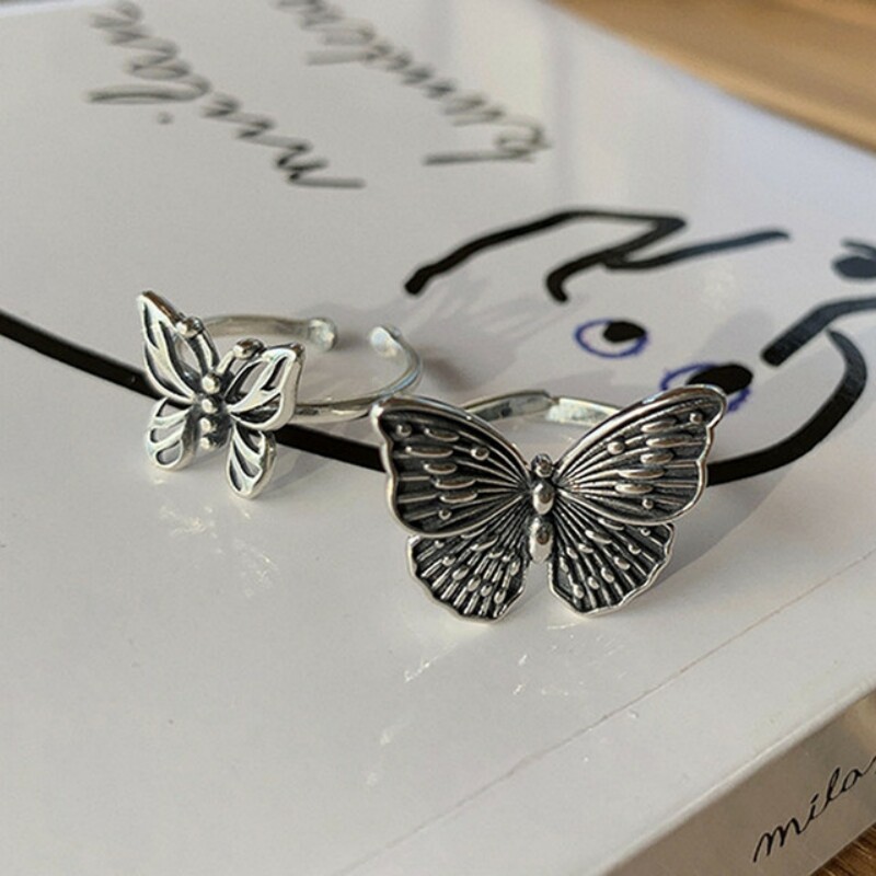 Bagues papillon en argent Ster - Vintage Fashion Rings For Women avis et prix