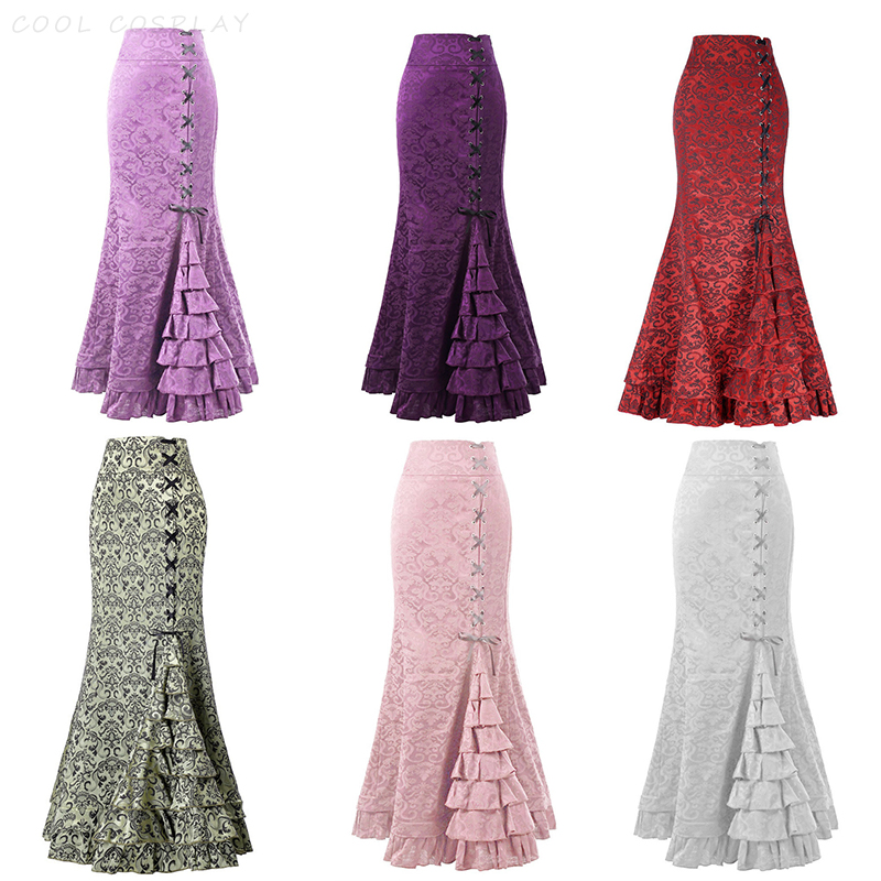Jupes longues femmes Punk queu - Vintage Fashion Ai avis et prix