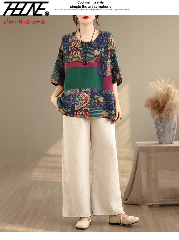 THHONE Blouse Femme Grande Tai - Vintage Fashion Plus Size avis et prix