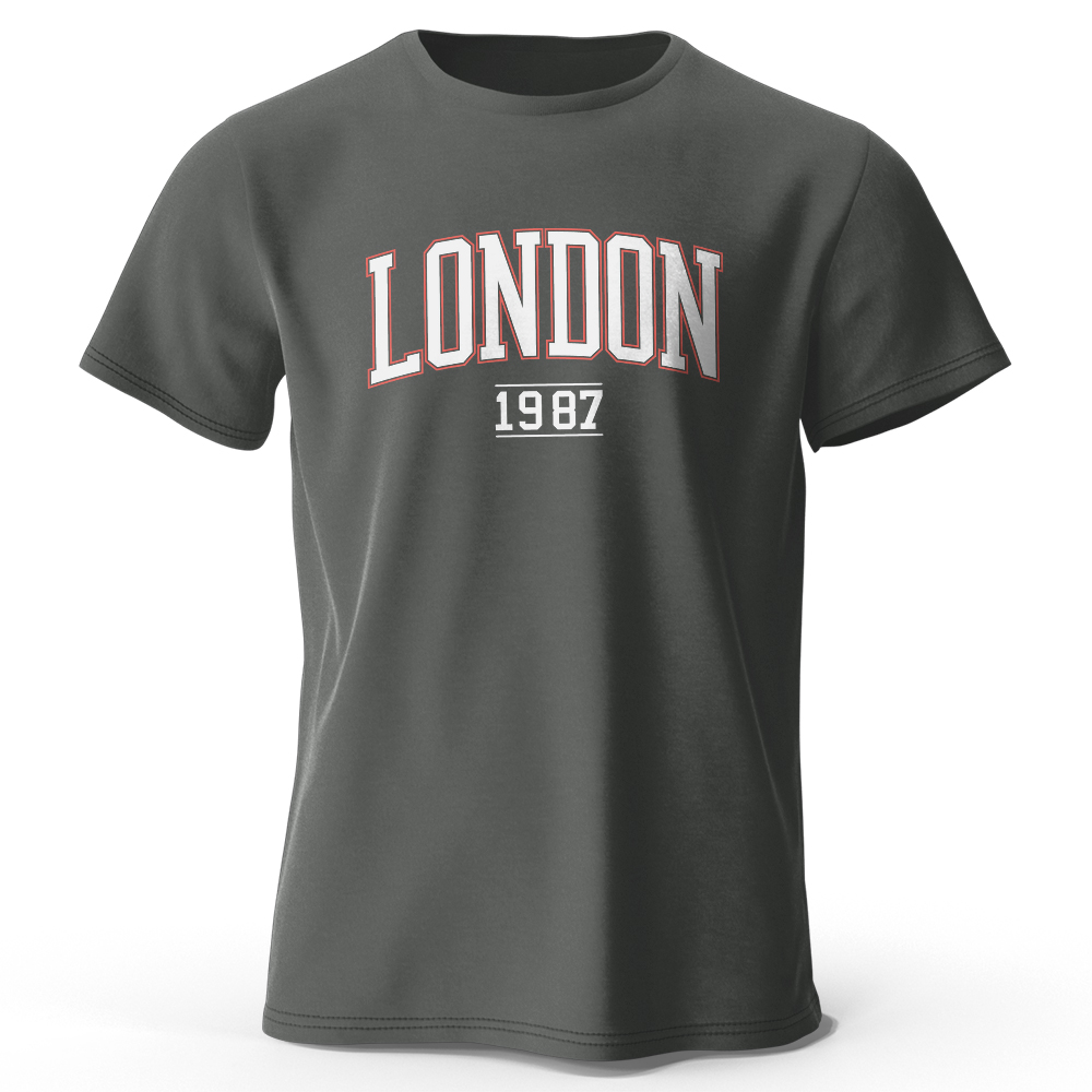 Hommes Londres 1987 Vintage T- - Vintage Fashion London avis et prix