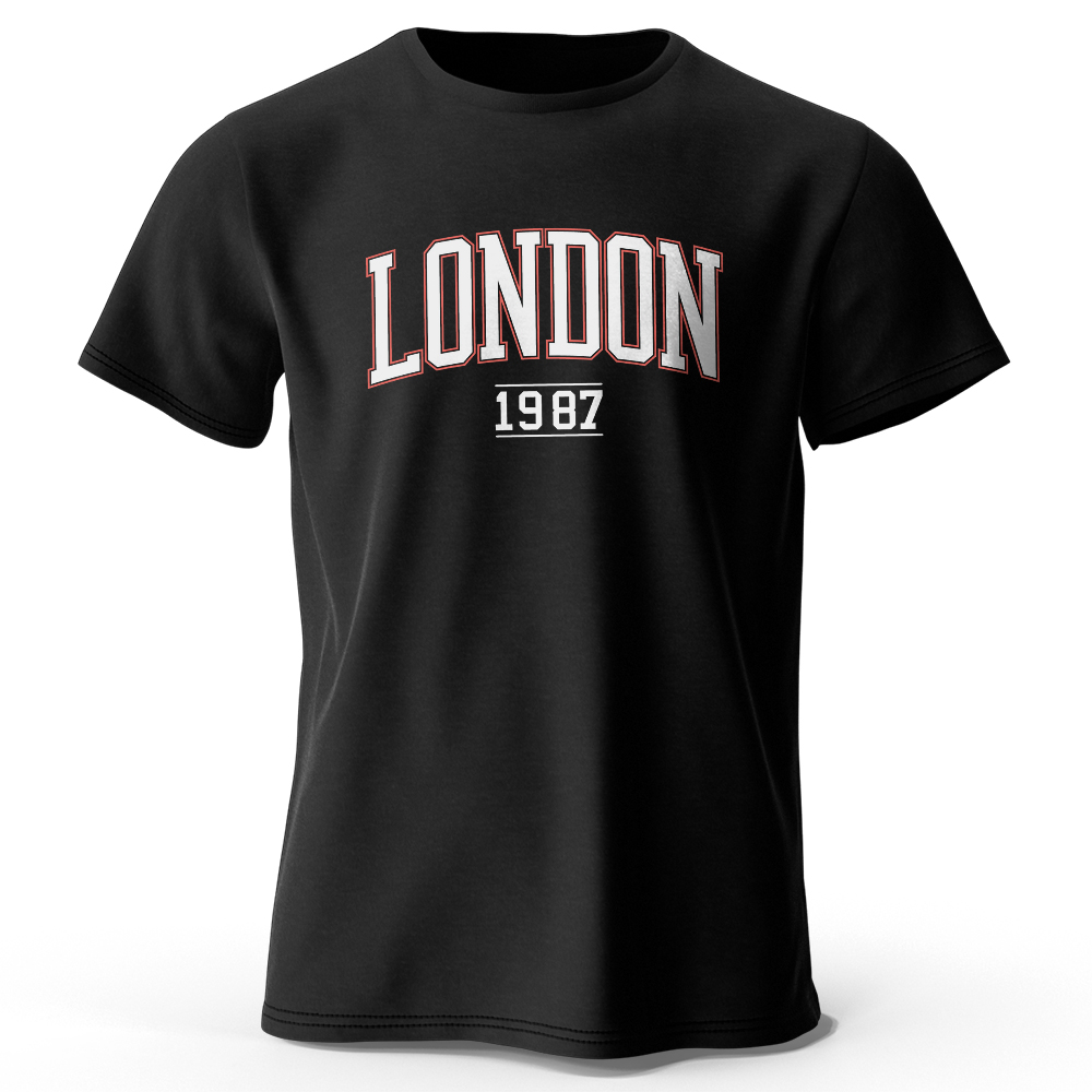 Hommes Londres 1987 Vintage T- - Vintage Fashion London avis et prix
