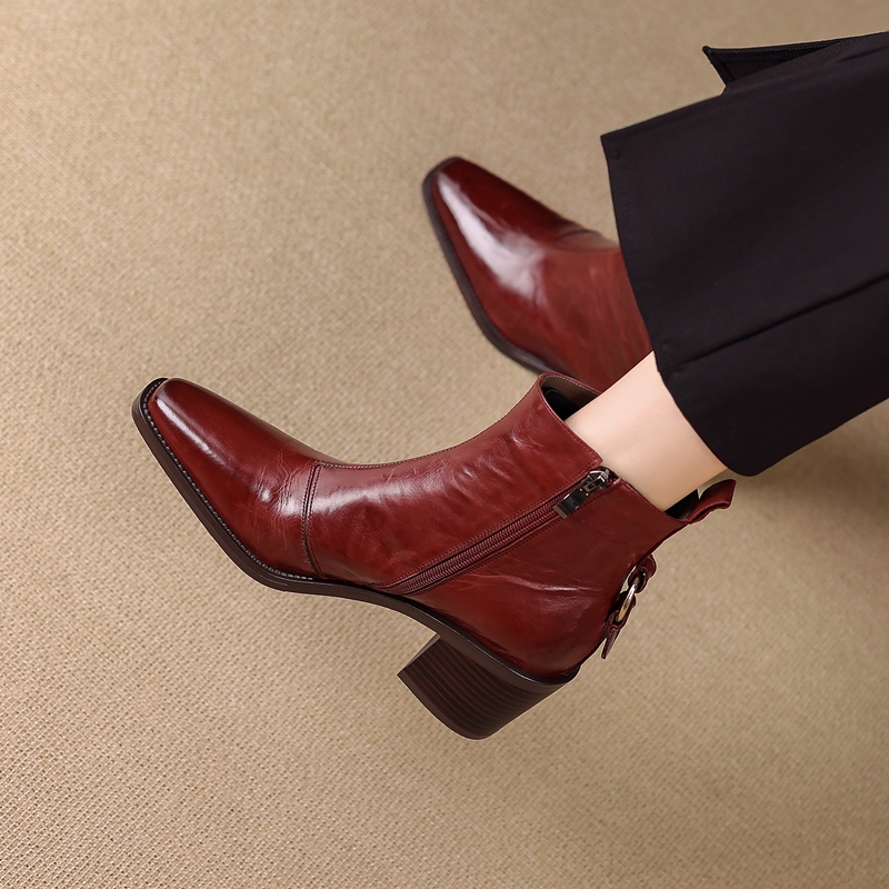 Nouvelles bottines en cuir pou - Vintage Fashion Designer avis et prix