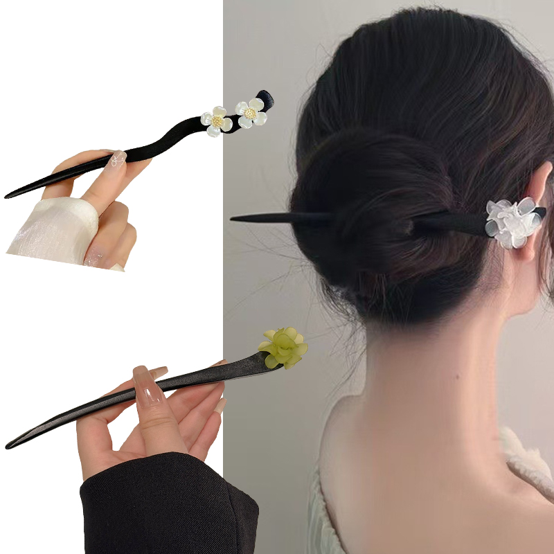 Bâtons de cheveux en bois de S - Vintage Fashion Online avis et prix
