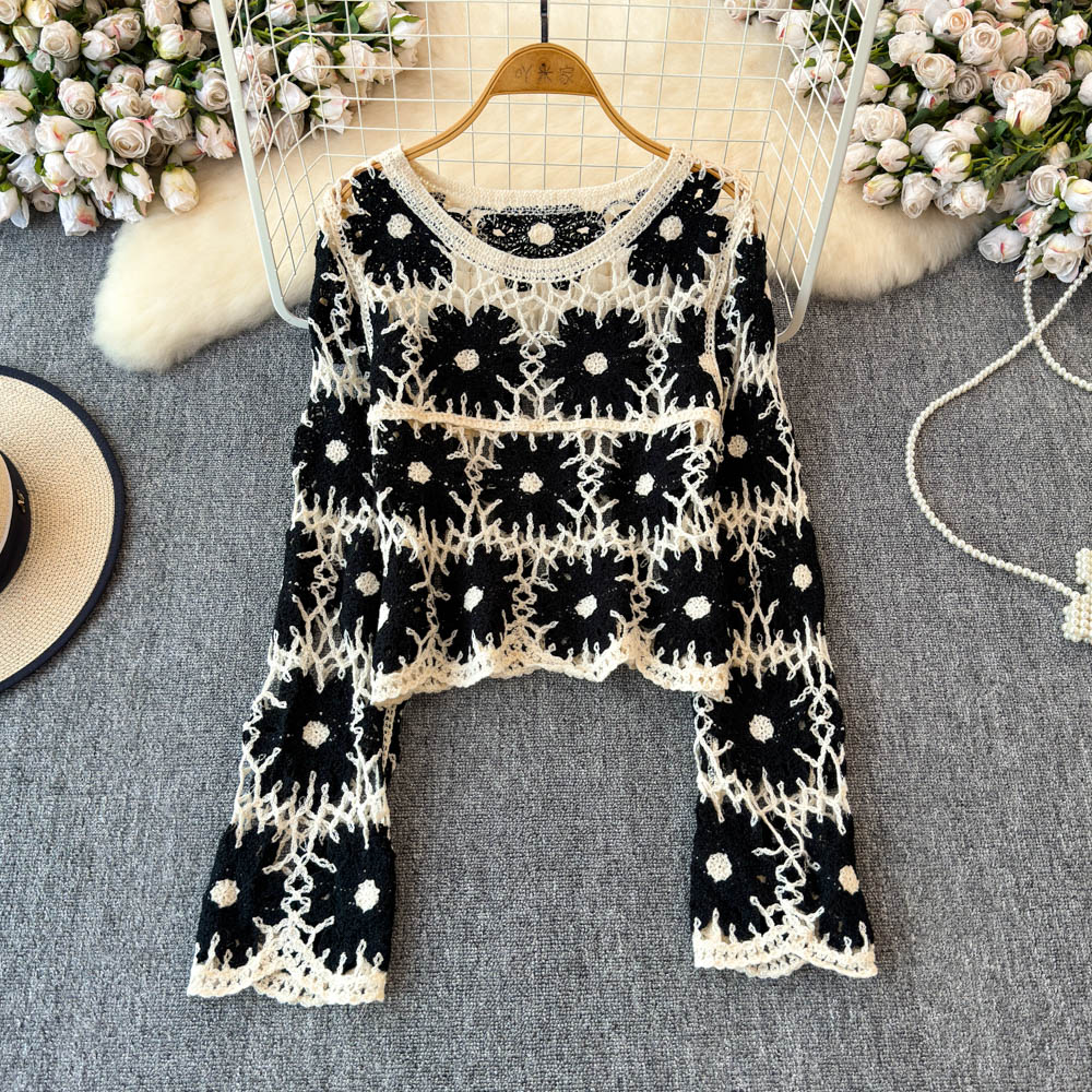 Haut en crochet floral pour fe - Crochet Top Boho avis et prix