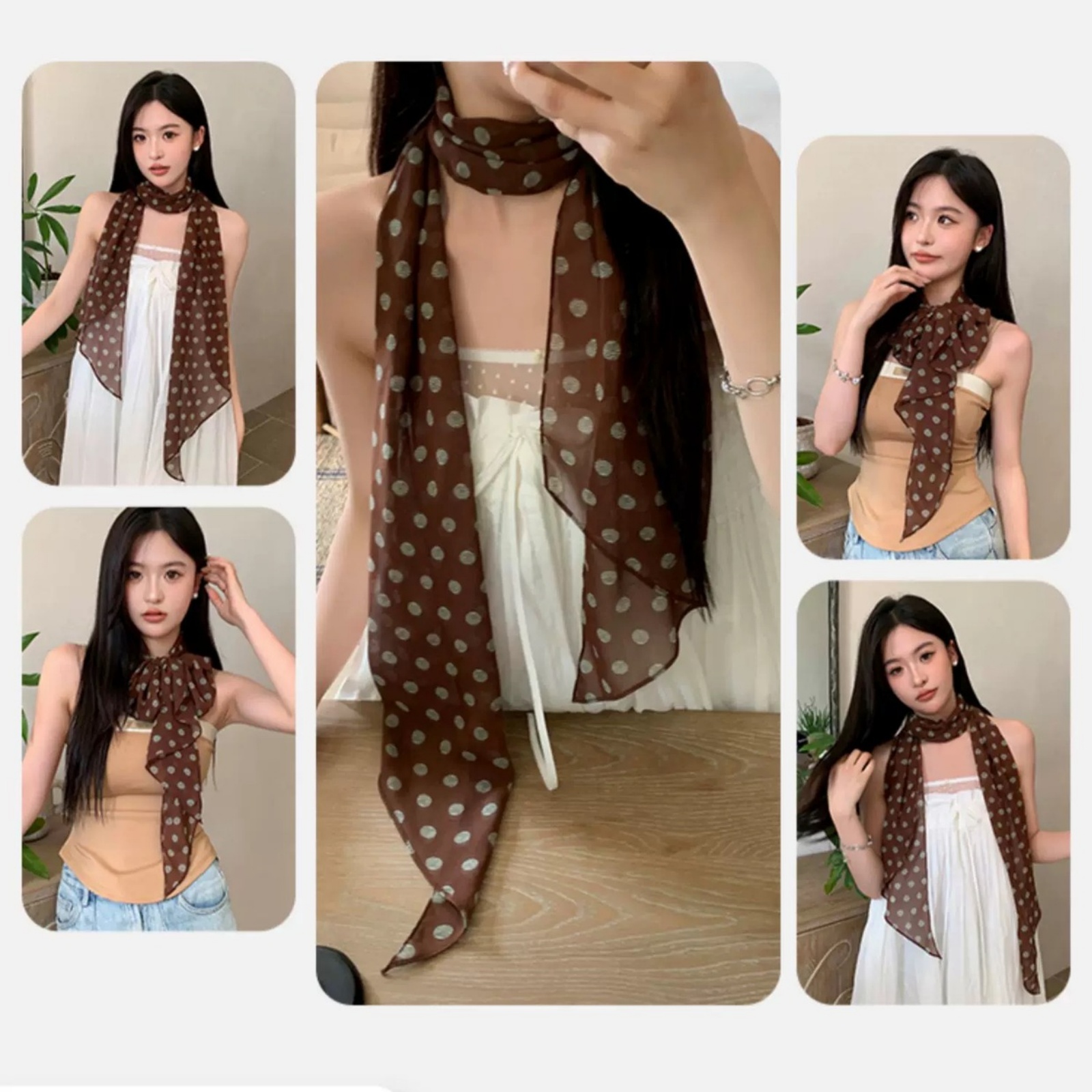 Écharpe en mousseline de soie  - Vintage Fashion Ai avis et prix