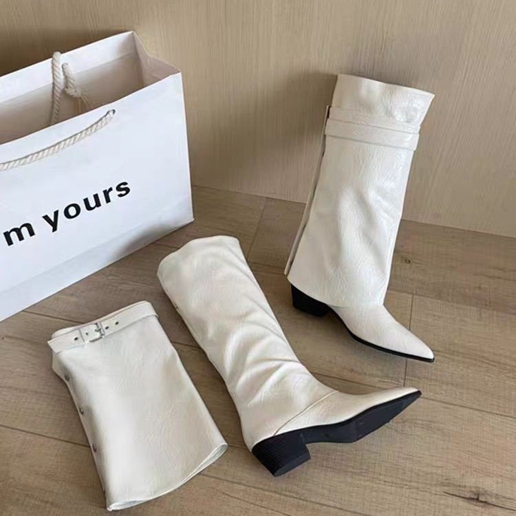 Bottes vintage froncées au-des - Vintage Zipper avis et prix