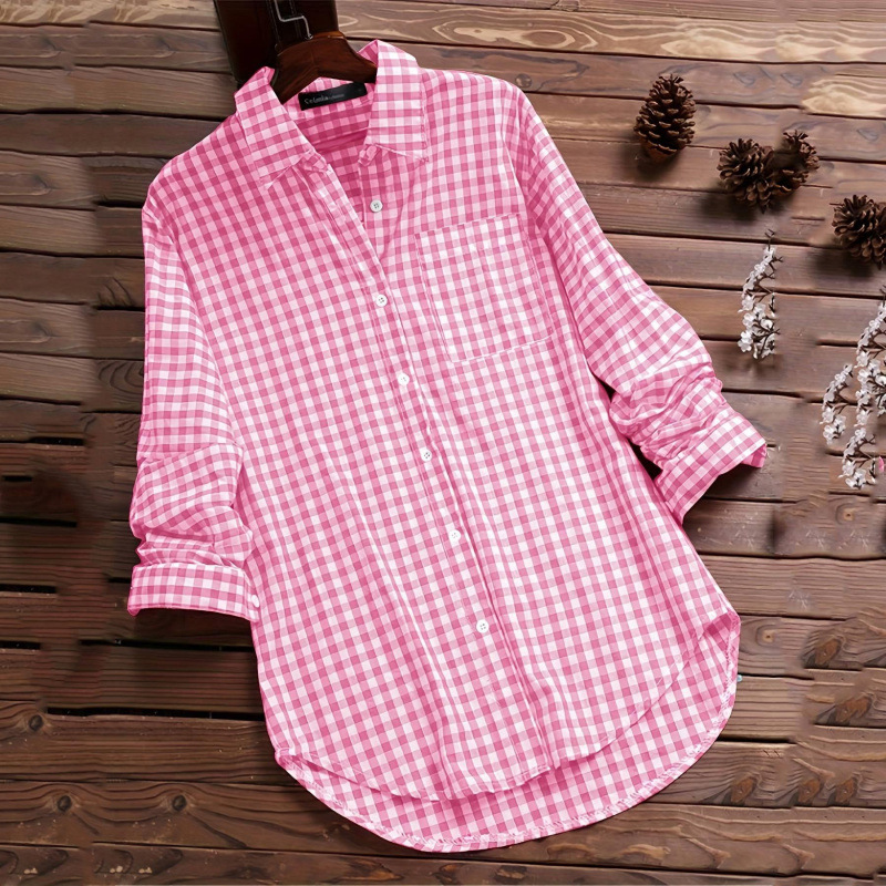 Chemise à carreaux ample à col - Vintage Fashion Ebay avis et prix