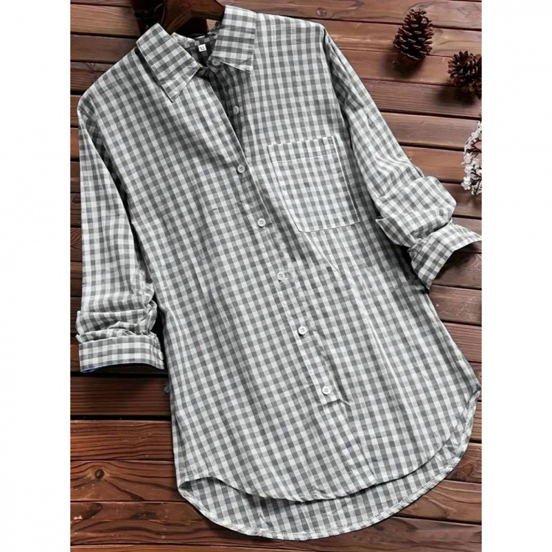 Chemise à carreaux ample à col - Vintage Fashion Ebay avis et prix