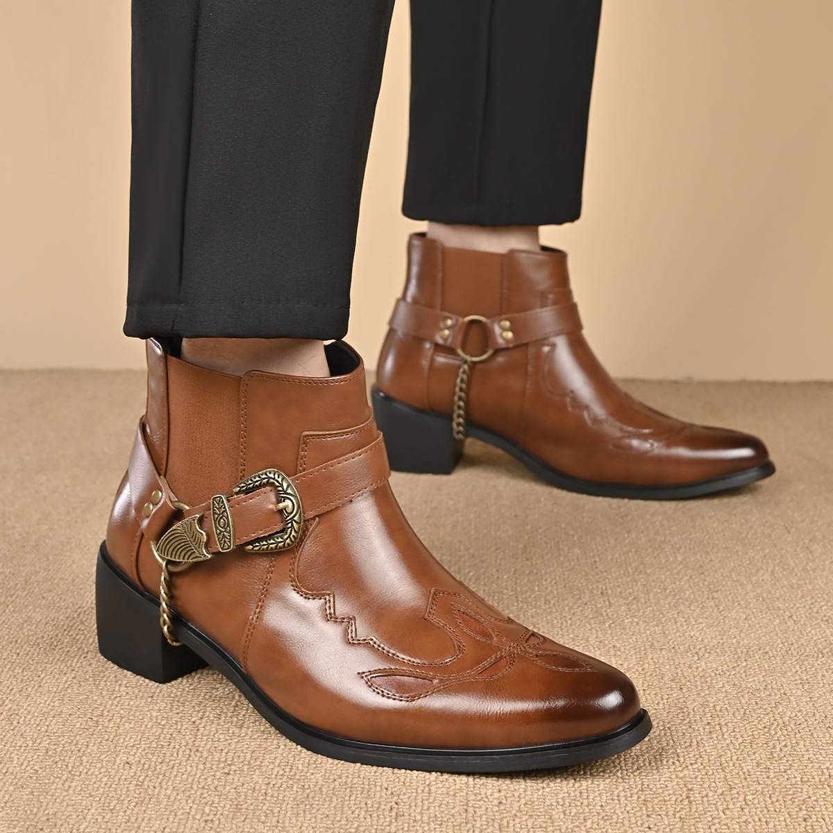 Bottes de cowboy vintage en cu - Vintage Fashion Online avis et prix