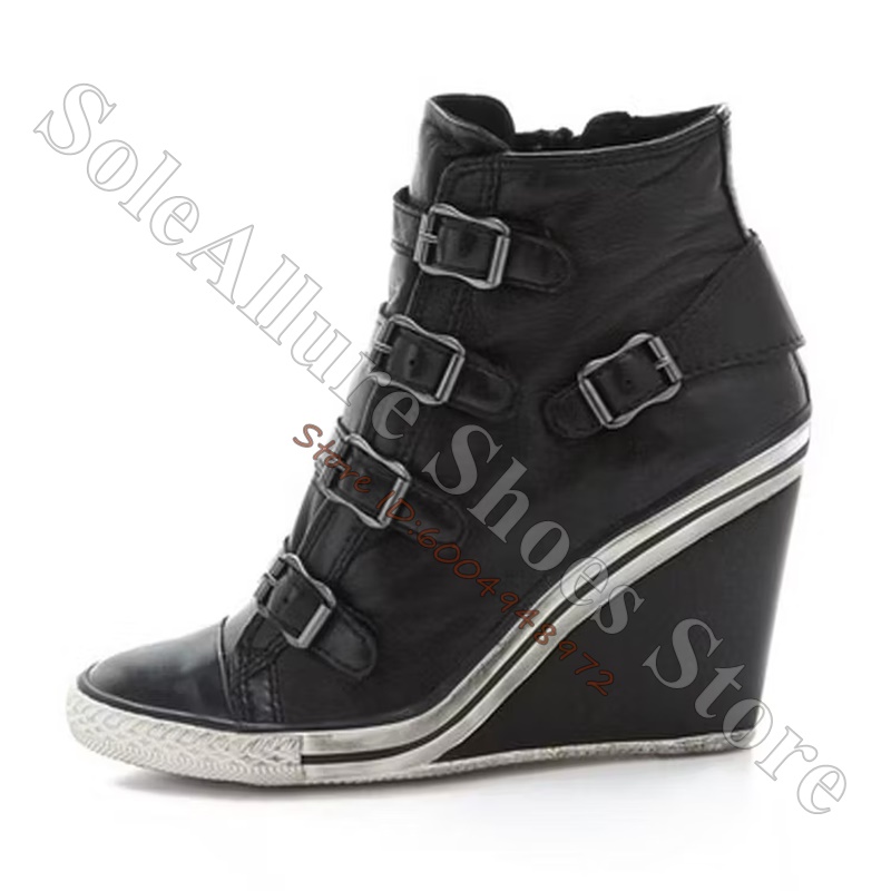 Baskets compensées montantes g - Vintage Zipper avis et prix