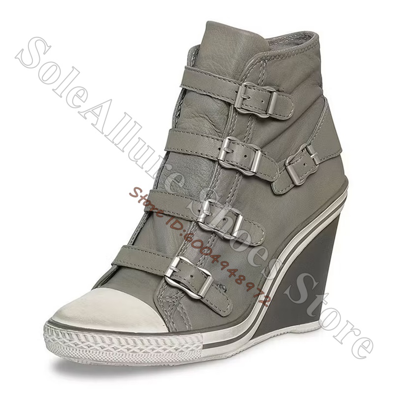 Baskets compensées montantes g - Vintage Zipper avis et prix